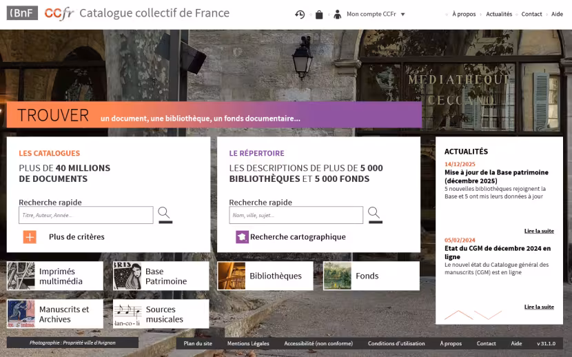 Catalogue collectif de France